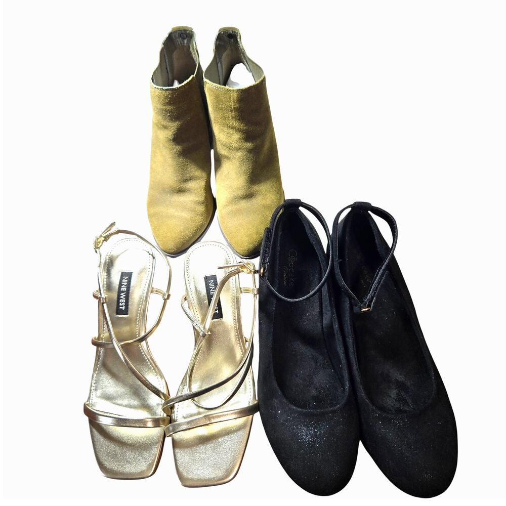 Anne Klein + More Size 5 5.5 Girl's Dress Shoes Ankle Boots Women's Bulk Lot 3